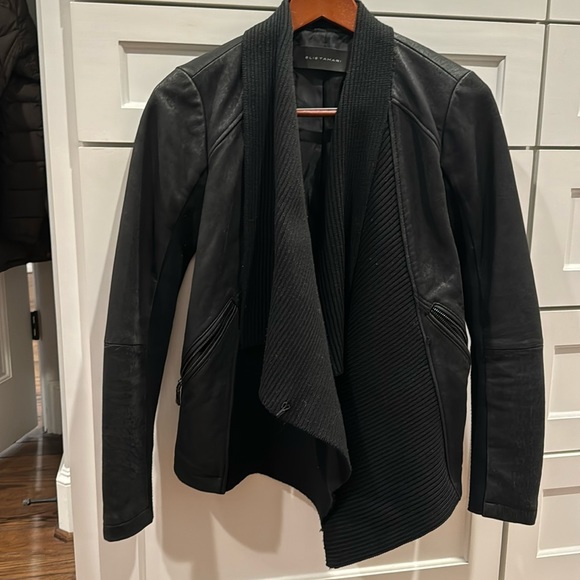 Elie Tahari leather jacket - Picture 1 of 6